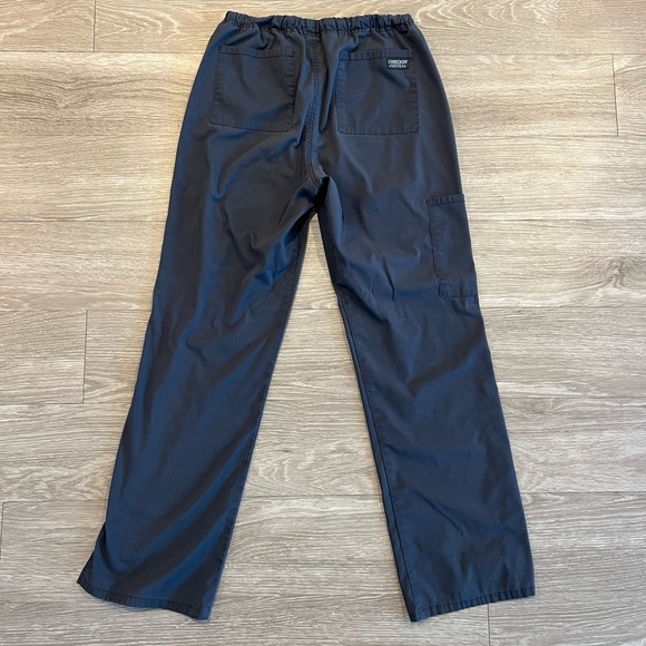 Cherokee Drawstring Scrub Pant, Women's Workwear Revolution, Gray/Pewter, size S - Picture 3 of 3